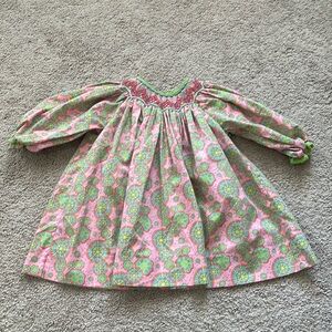 Baby Girl Pink Smocked Dress